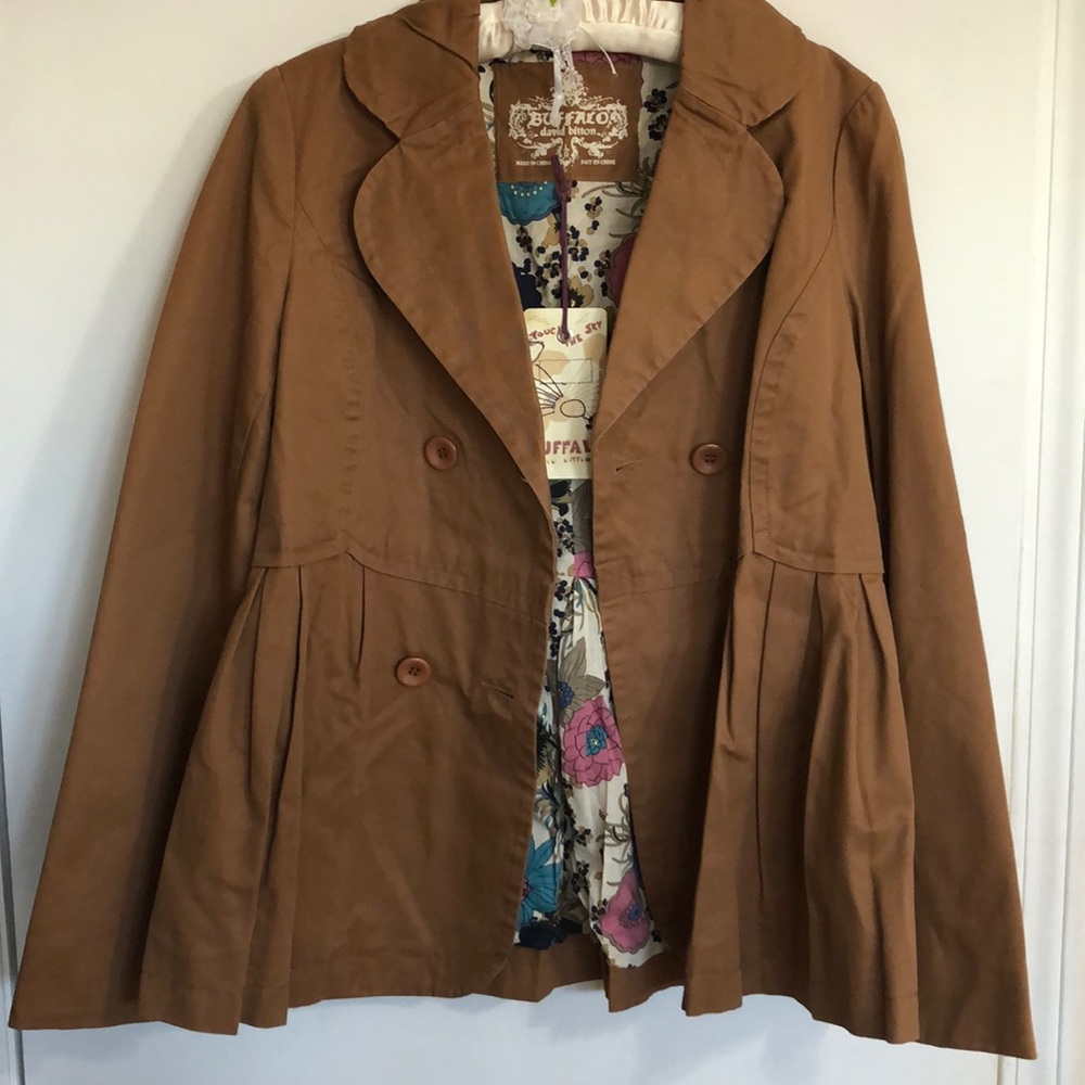 Buffalo, David Bitton Double-Breasted Jacket. Size L, new with tag